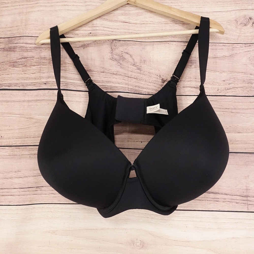 New! Bare Necessities Bra Womens 38I Black Tailored Smoothing T-Shirt Underwire
